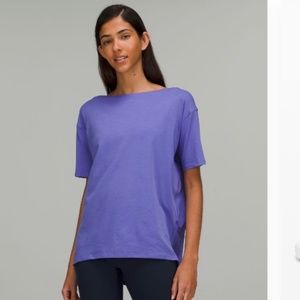 Lululemon Back in Action Short Sleeve Shirt Sz 8